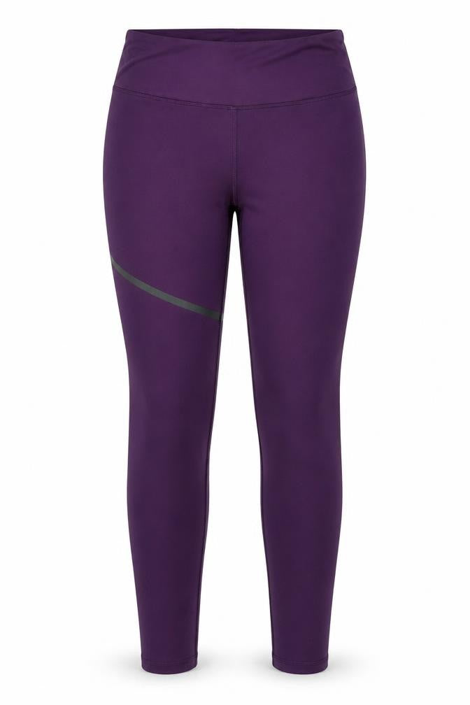 Front view of Crivit Women's Purple Athletic Leggings, size M