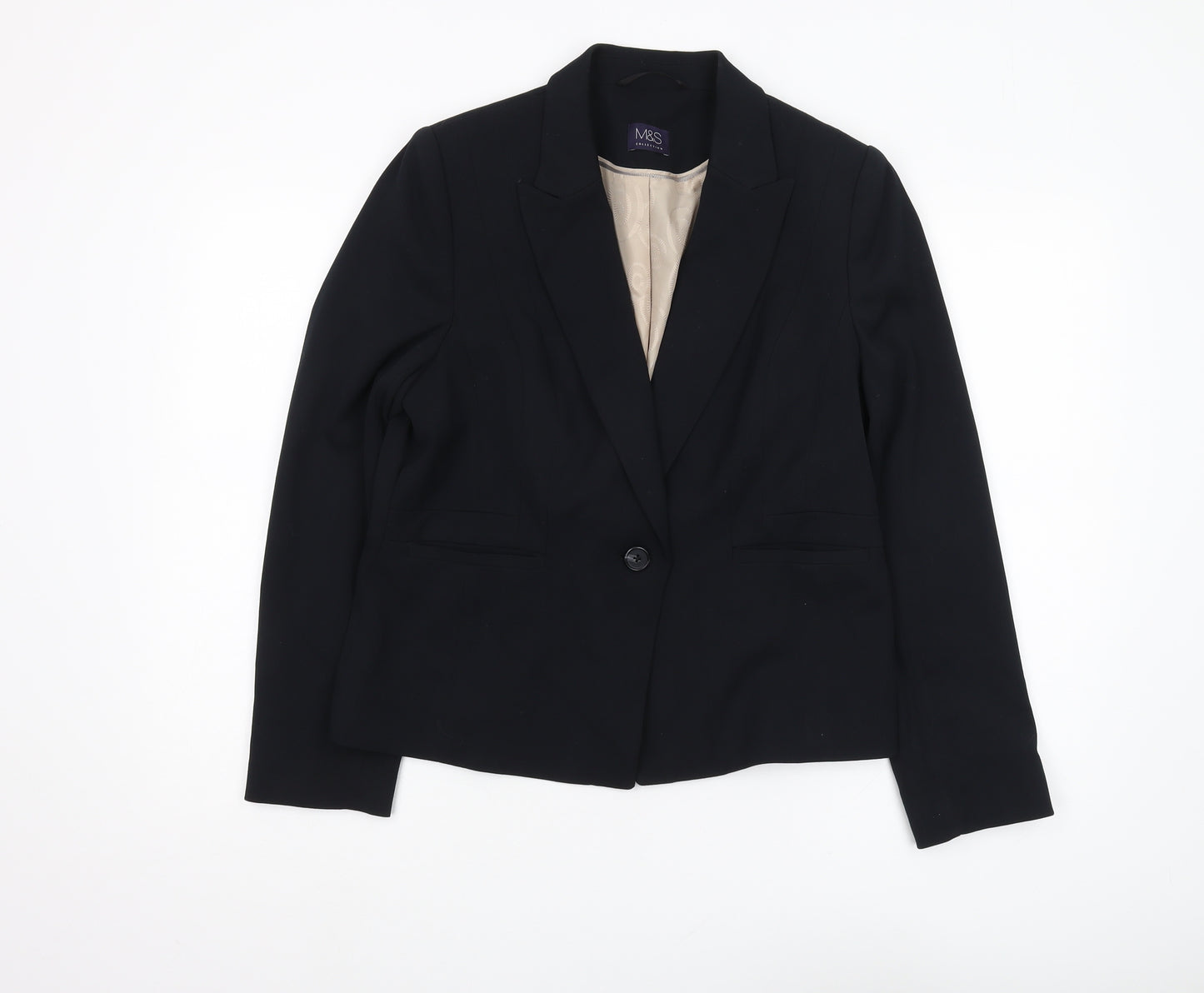 Marks and Spencer Women's Black Suit Jacket Size 14
