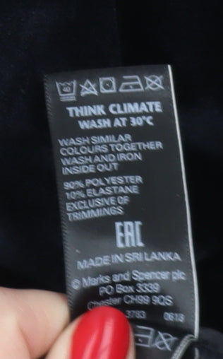 Marks and Spencer Women's Black Trousers Size 14