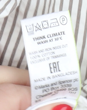 Marks and Spencer Women's Striped Trousers Size 14