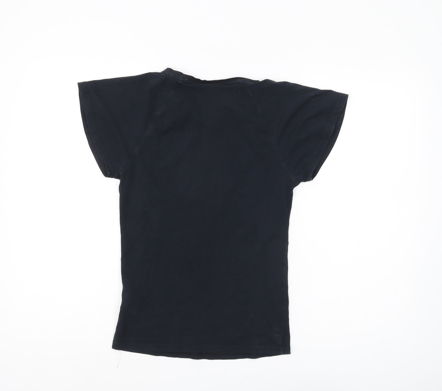 Nike Women's Black V-Neck T-Shirt Size 8