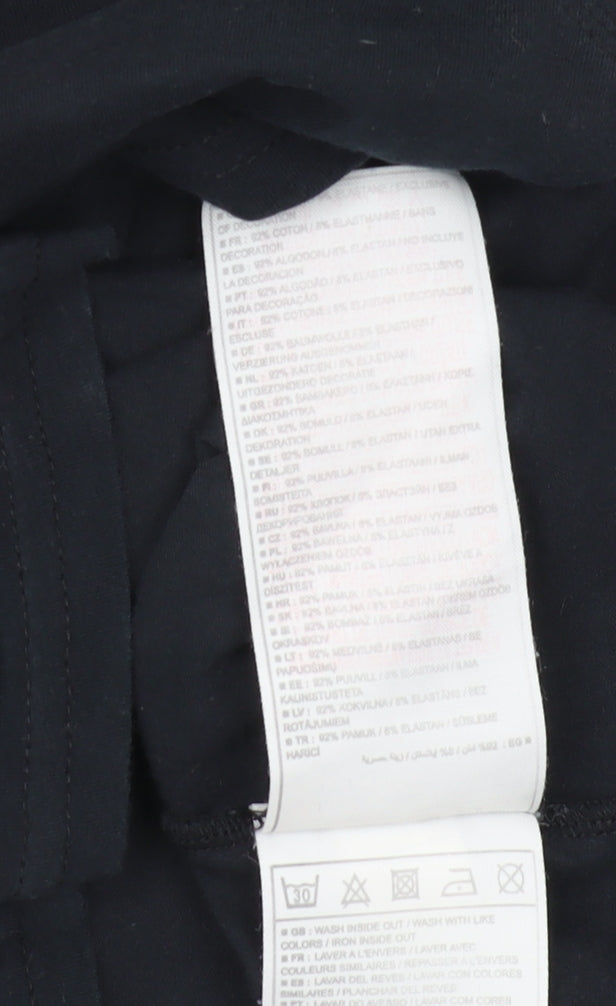 Nike Women's Black V-Neck T-Shirt Size 8