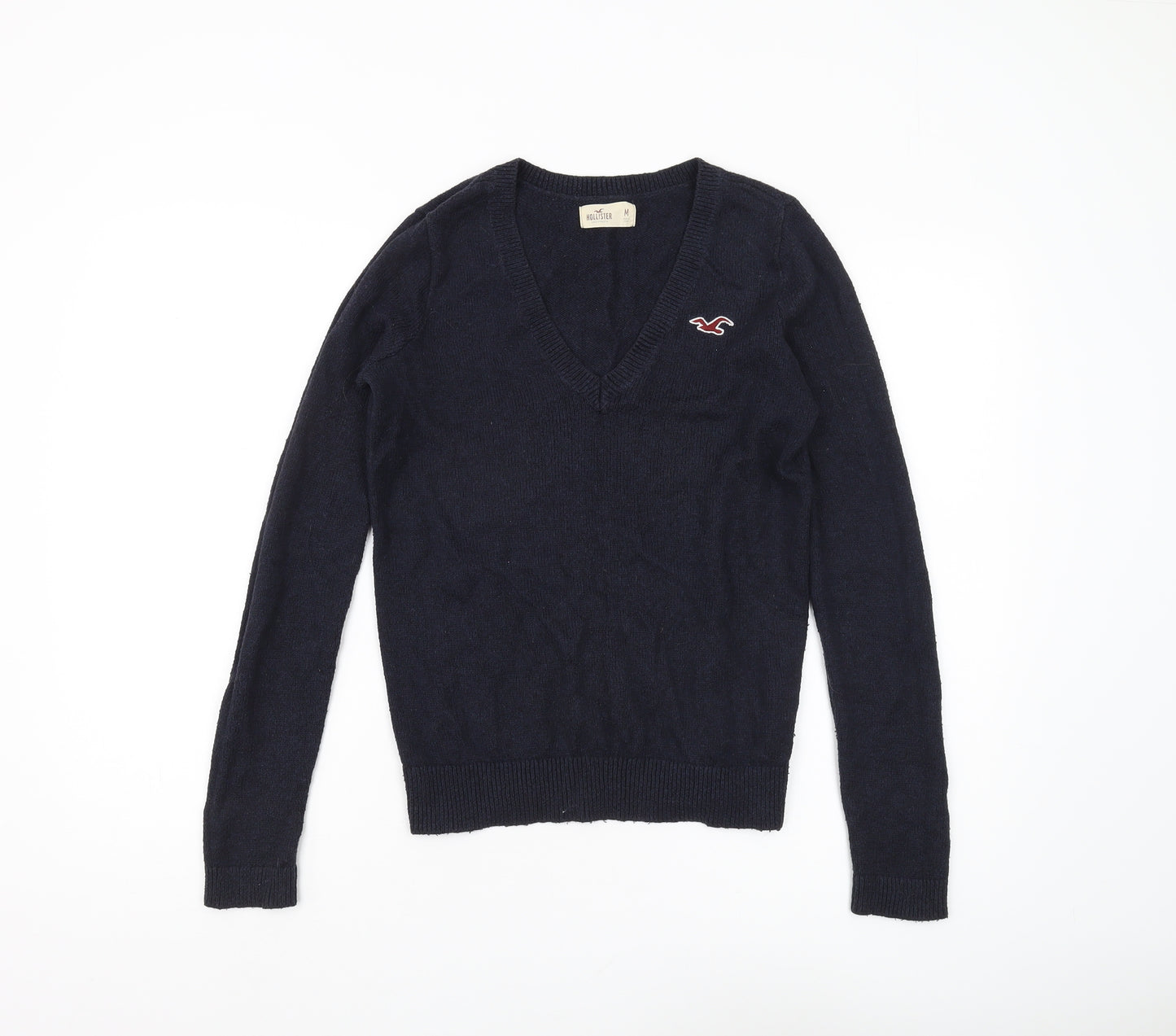 Hollister Women's Black Pullover Jumper M, V-Neck