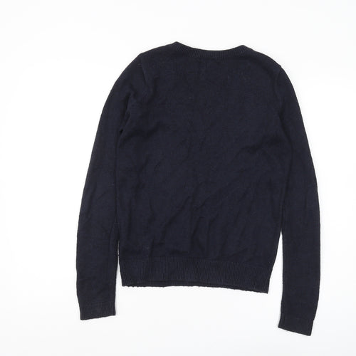 Hollister Women's Black Pullover Jumper M, V-Neck