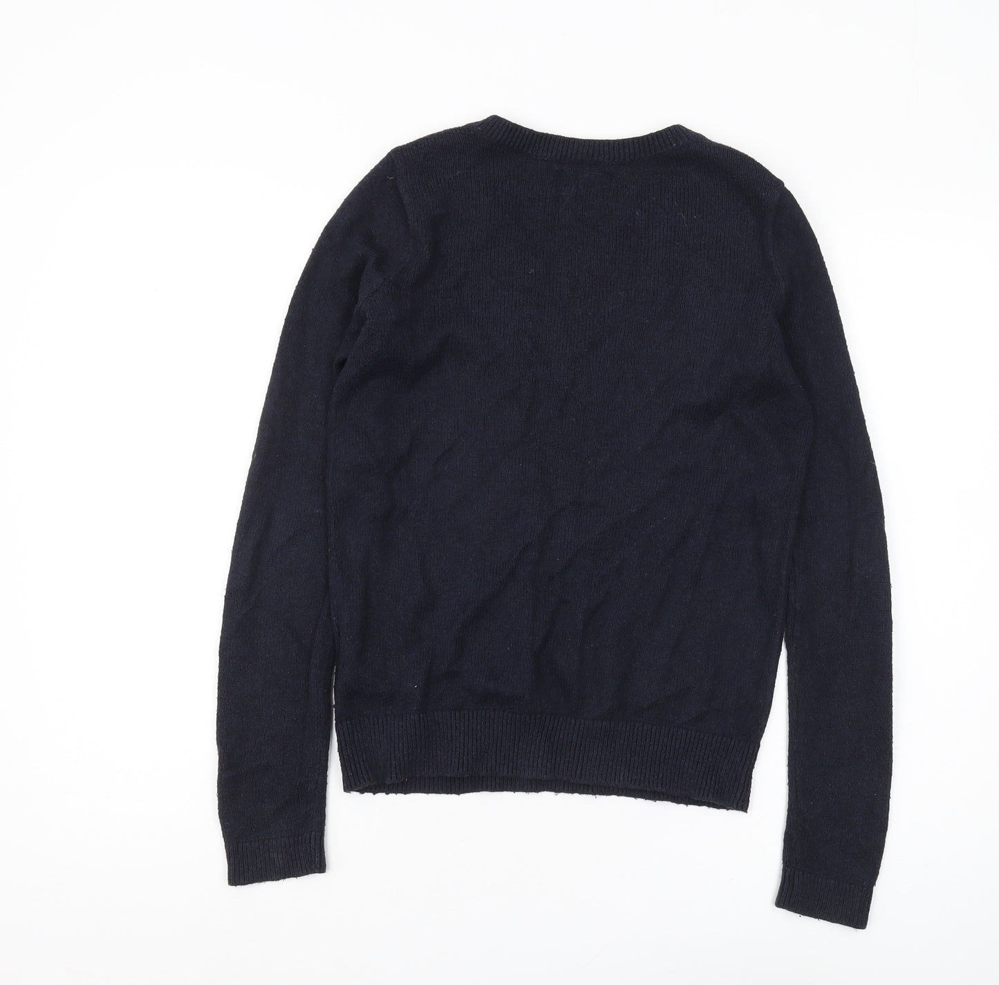 Hollister Women's Black Pullover Jumper M, V-Neck