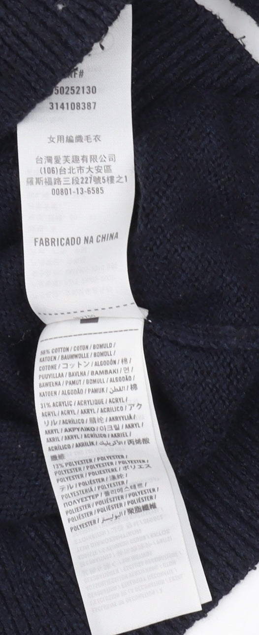 Hollister Women's Black Pullover Jumper M, V-Neck