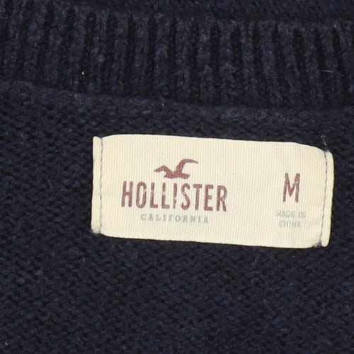 Hollister Women's Black Pullover Jumper M, V-Neck