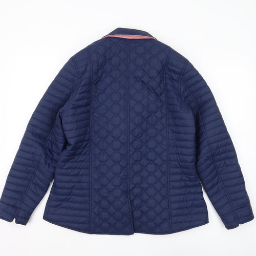 Jack Murphy Women's Blue Quilted Jacket Size 14