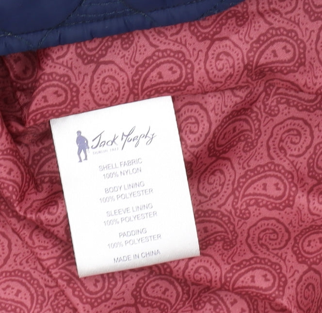 Jack Murphy Women's Blue Quilted Jacket Size 14