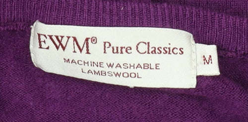 EWM Women's Purple Crew Neck Pullover Jumper M