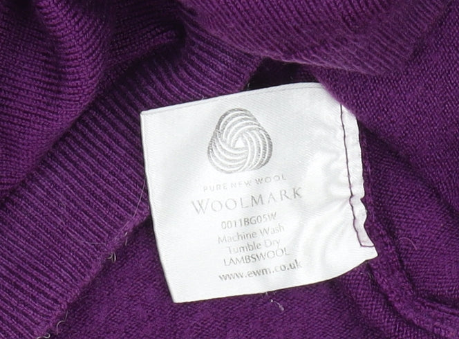 EWM Women's Purple Crew Neck Pullover Jumper M
