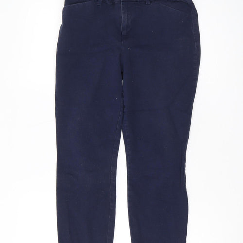Gap Women Blue Skinny Ankle Trousers Size 10