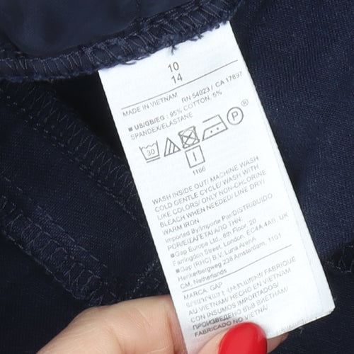 Gap Women Blue Skinny Ankle Trousers Size 10