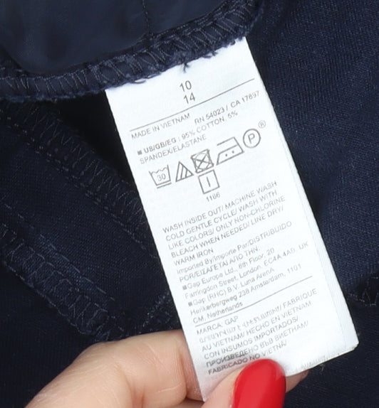 Gap Women Blue Skinny Ankle Trousers Size 10