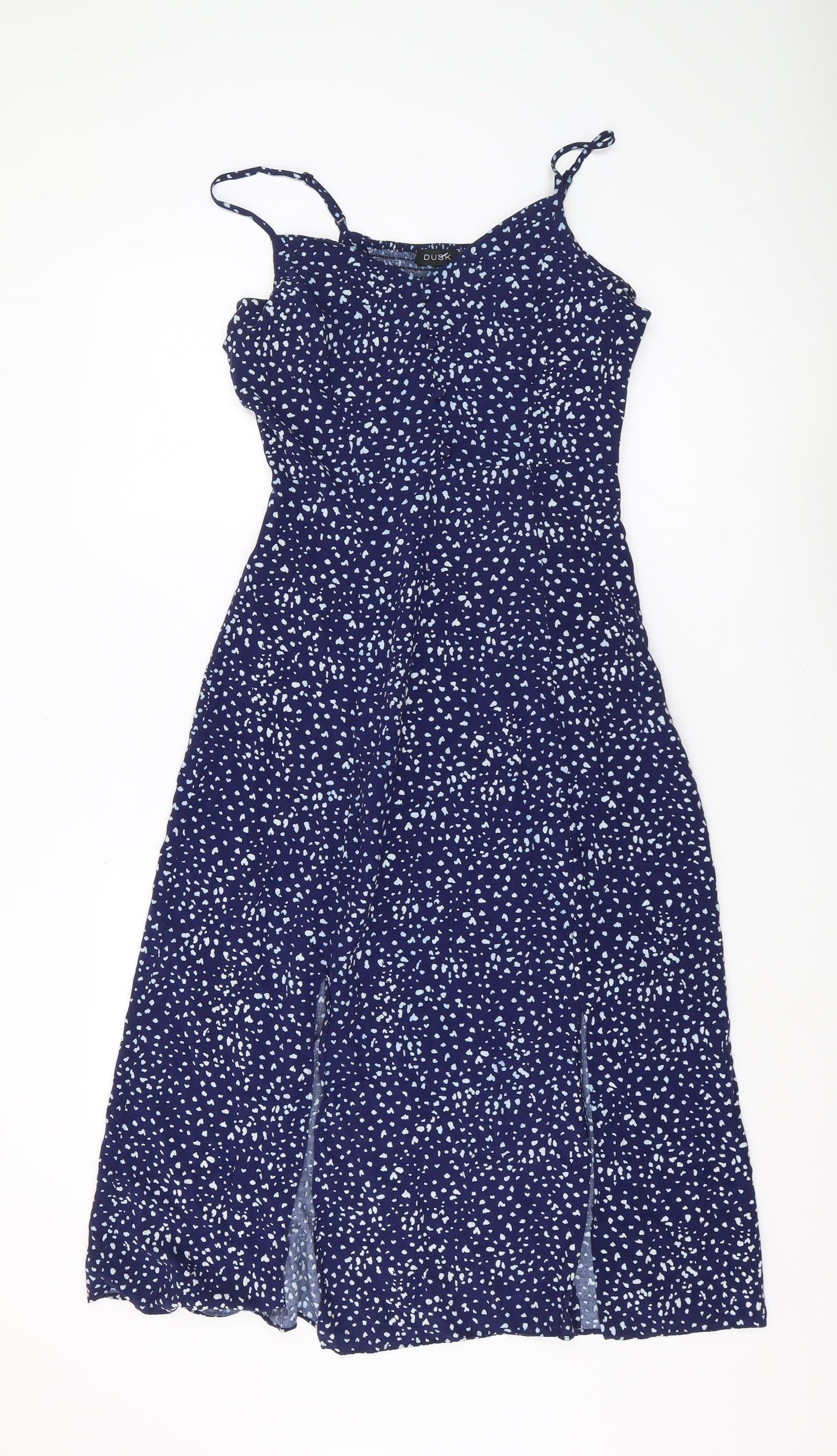 Dusk Women's Blue Geometric Slip Dress Size 8