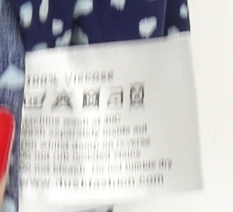 Dusk Women's Blue Geometric Slip Dress Size 8