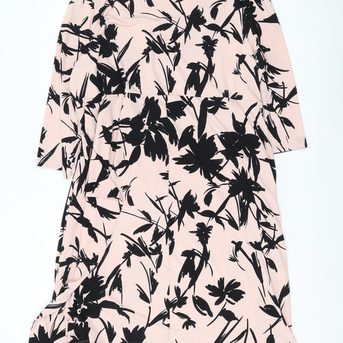 Joanna Hope Women’s Pink Floral Wrap Dress Size 22