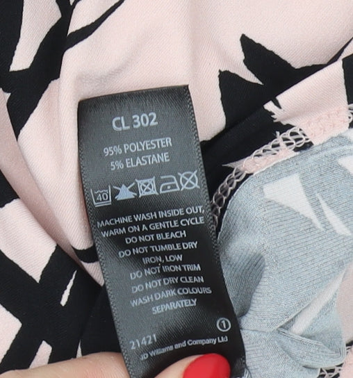 Joanna Hope Women’s Pink Floral Wrap Dress Size 22