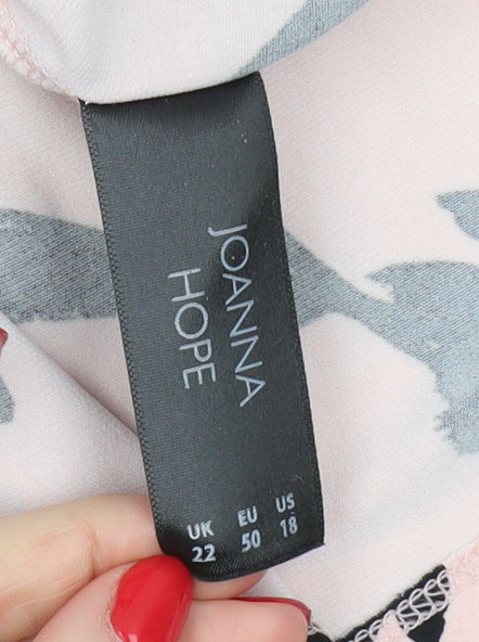 Joanna Hope Women’s Pink Floral Wrap Dress Size 22