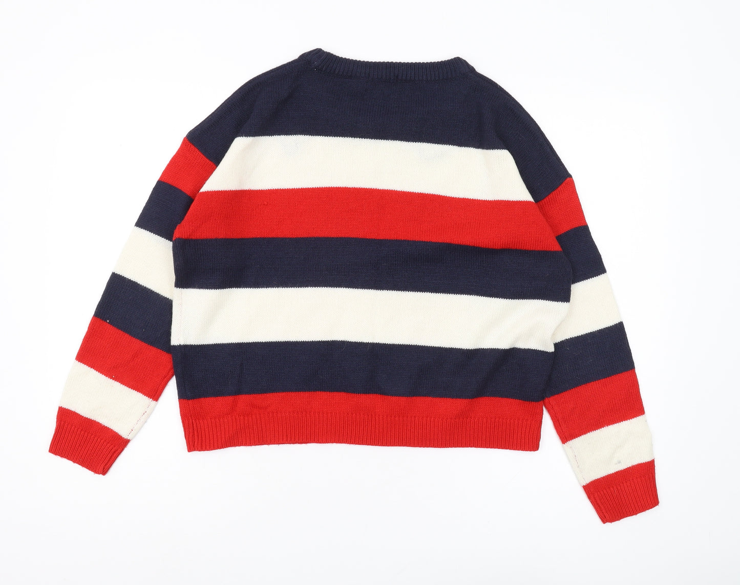 Brave Soul Women's Multicoloured Striped Pullover Jumper M