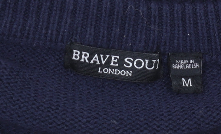 Brave Soul Women's Multicoloured Striped Pullover Jumper M