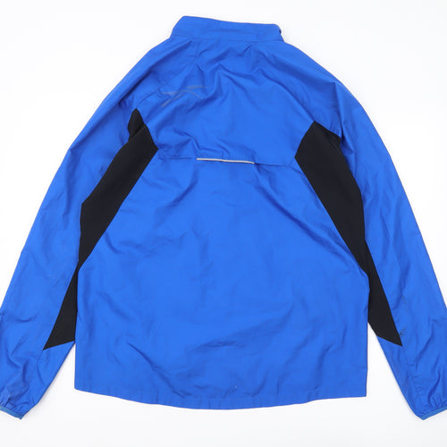 Reebok Men's Blue Windbreaker Jacket L Full Zip