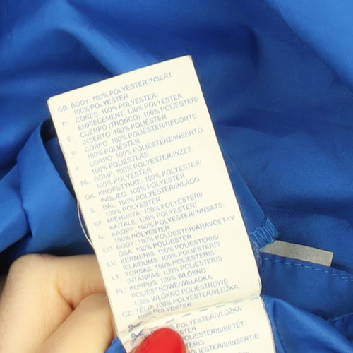 Reebok Men's Blue Windbreaker Jacket L Full Zip