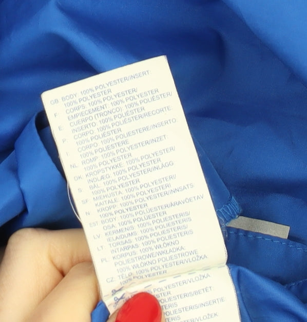 Reebok Men's Blue Windbreaker Jacket L Full Zip