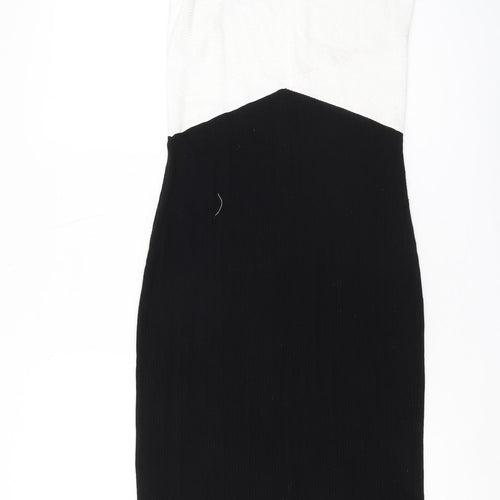 Long Tall Sally Women's Black & White Sheath Dress Size 10