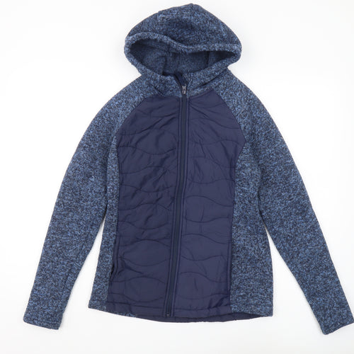 Mountain Warehouse Women's Blue Hooded Jacket, Size 4
