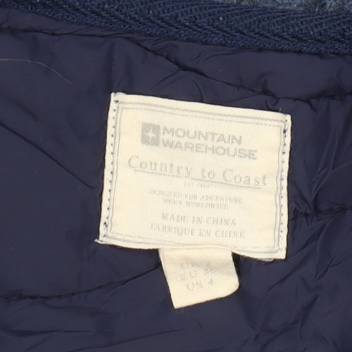 Mountain Warehouse Women's Blue Hooded Jacket, Size 4