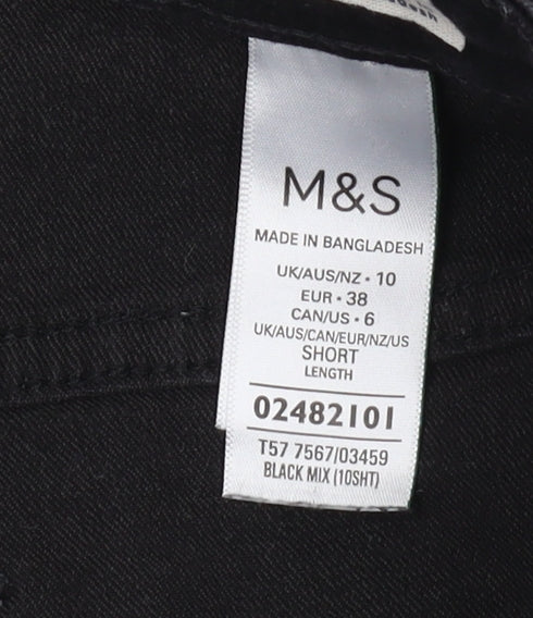 Marks and Spencer Women's Black Bootcut Jeans Size 10