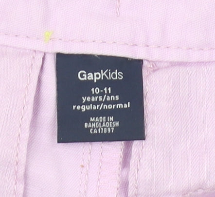 Gap Girls Purple Chino Shorts, 10-11 Years, Regular Fit