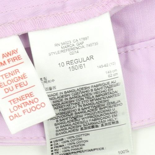 Gap Girls Purple Chino Shorts, 10-11 Years, Regular Fit