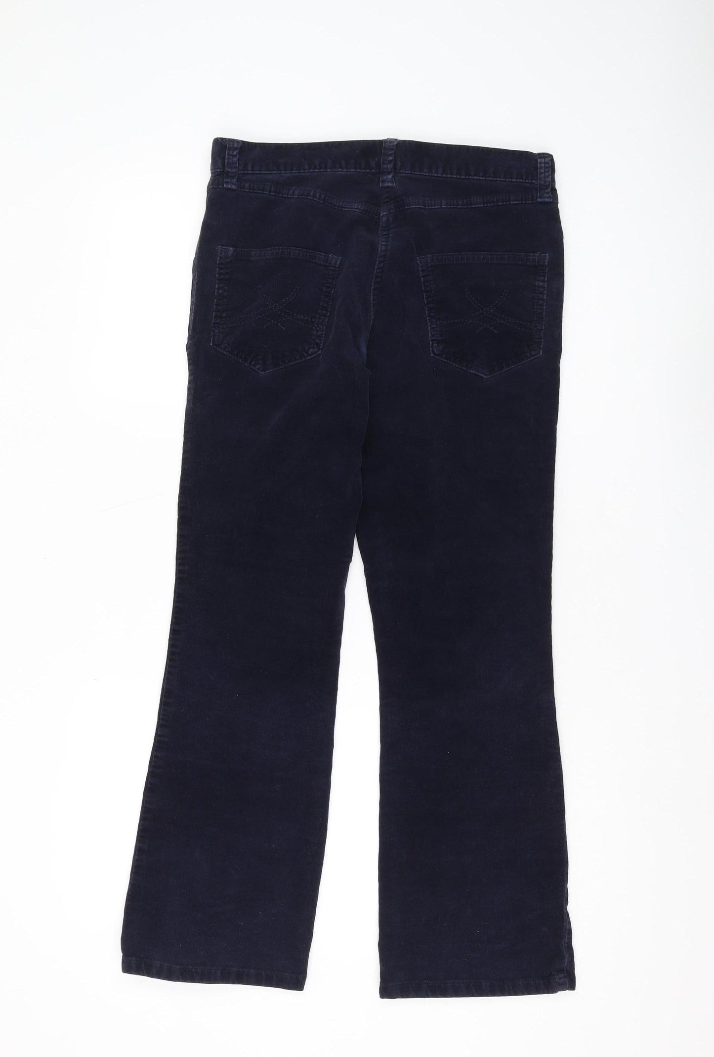 Marks and Spencer Women's Blue Corduroy Trousers