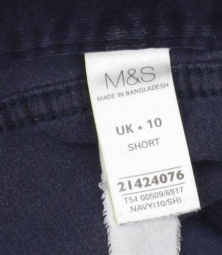 Marks and Spencer Women's Blue Corduroy Trousers