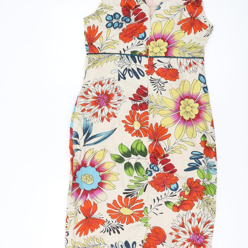 Long Tall Sally Women's Floral Multicoloured Dress, Size 10