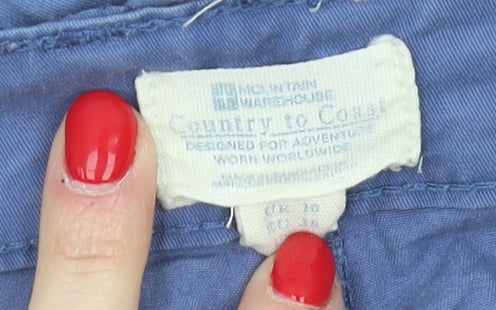 Mountain Warehouse Women's Blue Cargo Shorts Size 10