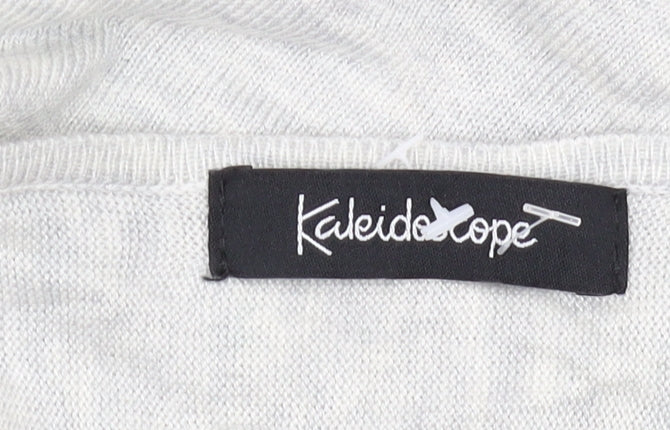 Kaleidoscope Women's Grey Boat Neck Pullover Jumper