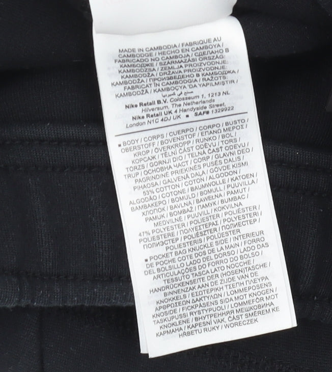 Nike Boys Black Jogger Large Cotton Blend