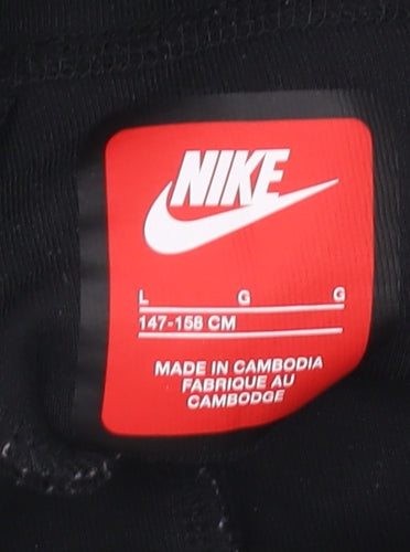 Nike Boys Black Jogger Large Cotton Blend