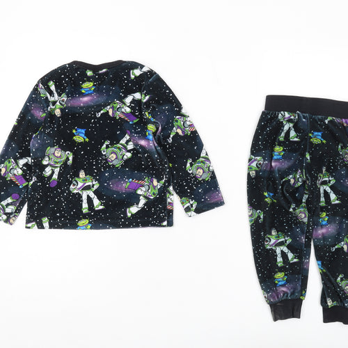 Disney Toy Story Boys Pyjama Set 2-3 Years Black Fleece