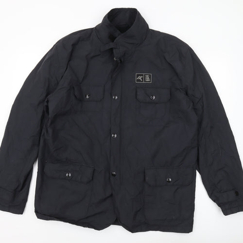 Nickelson Men's Black Military Jacket L Casual