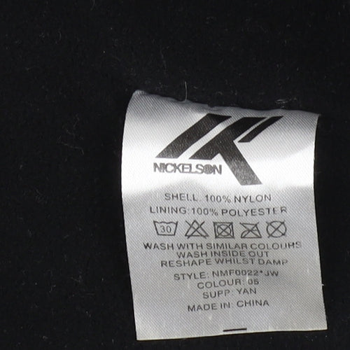 Nickelson Men's Black Military Jacket L Casual