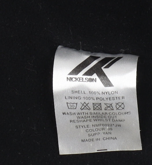 Nickelson Men's Black Military Jacket L Casual