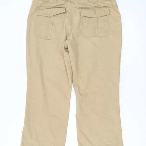 Esprit Women's Beige Cropped Trousers Size 16