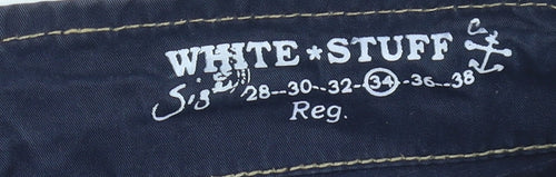 White Stuff Men's Blue Cargo Shorts, 34 Regular