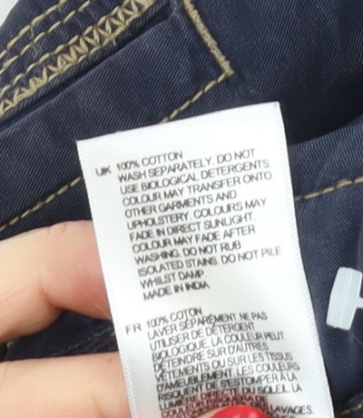 White Stuff Men's Blue Cargo Shorts, 34 Regular