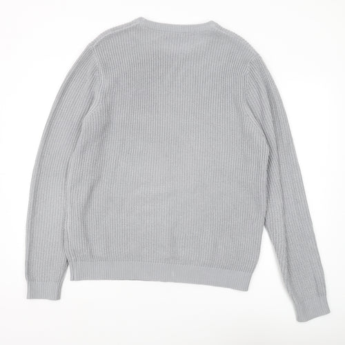 Jack & Jones Men's Grey XL Crew Neck Pullover Jumper