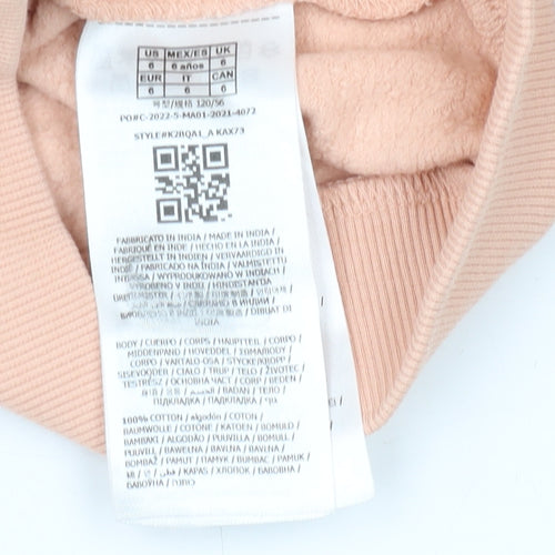 Guess Girls Beige Full Zip Hoodie, Size 6